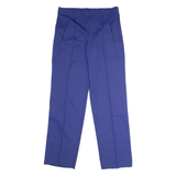 GONSO Pleated Sports Mens Trousers Blue Regular Straight 90s W34 L30