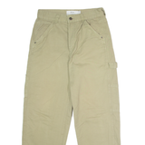 BERHSKA Carpenter Mens Trousers Beige Regular Straight W30 L32
