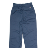 DICKIES X Rework Fizzen Workwear Womens Twill Trousers Blue Straight W26 L30