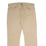 POLO RALPH LAUREN Chino Mens Twill Trousers Beige Straight 90s W40 L31