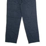 LET'S GO Pleated Mens Trousers Blue Regular Straight W34 L30