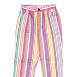 ORDERPLUS Striped Womens Trousers Pink Regular Straight W30 L28
