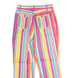 ORDERPLUS Striped Womens Trousers Pink Regular Straight W30 L28