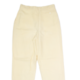 INTERNATIONAL SPOTLIGHT CLOTHING Pleated Womens Trousers Yellow Straight 90s Wool W28 L30
