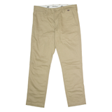 DICKIES Mens Twill Trousers Beige Regular Straight W34 L32