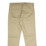 DICKIES Mens Twill Trousers Beige Regular Straight W34 L32