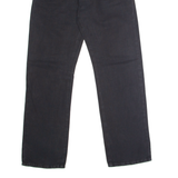 BOSS Montana Mens Canvas Trousers Black Regular Straight W32 L32