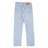 LEVI'S 501 Jeans Spell-Out Premium Womens Blue Regular Straight W26 L28