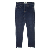 LEVI'S 711 BIG E Womens Jeans Blue Slim Skinny W28 L28