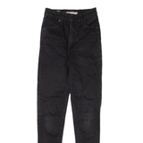 LEVI'S Mile High BIG E Womens Jeans Black Slim Skinny W22 L30