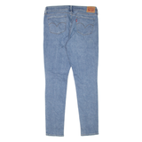 LEVI'S 711 Distressed Womens Jeans Blue Slim Skinny W31 L30