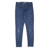 LEVI'S 721 High Rise BIG E Womens Jeans Blue Slim Skinny W28 L28