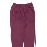 ADIDAS Womens Joggers Maroon Tapered UK 10 W25 L28