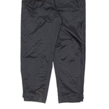 RUKKA Mens Rain Trousers Black Nylon Wide-Leg S W25 L28