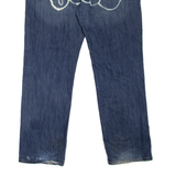 LEVI'S 514 Jeans Customised Mens Blue Slim Straight Stone Wash W40 L32