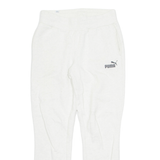 PUMA Womens Joggers Cream Tapered UK 8 W28 L28