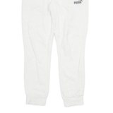 PUMA Womens Joggers Cream Tapered UK 8 W28 L28