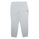 FILA Mens Joggers Grey Tapered L W34 L28