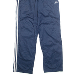 ADIDAS Mesh Lined Mens Track Pants Blue Straight M W29 L31