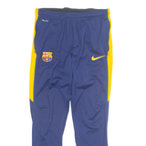 NIKE DRI FIT FC Barcelona Mens Track Pants Blue Skinny M W29 L27