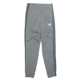 ADIDAS Mens Track Pants Grey Tapered S W27 L30