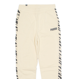 PUMA Womens Joggers Beige Tapered S W28 L27