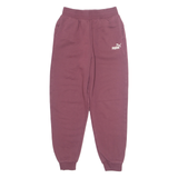 PUMA Womens Joggers Maroon Tapered S W25 L27