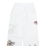 SUBDUED Womens Sweatpants White Straight UK 6 W24 L29