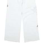 SUBDUED Womens Sweatpants White Straight UK 6 W24 L29