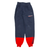 ADIDAS Mens Joggers Blue Tapered XS W26 L28
