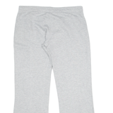 REEBOK Womens Track Pants Grey Straight UK 12 W34 L28