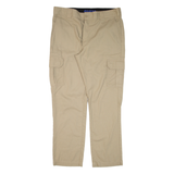 DICKIES Cargo Workwear Mens Trousers Beige Slim Straight W36 L32