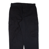 DICKIES Cargo Workwear Mens Trousers Black Regular Straight W38 L32