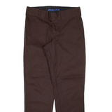DICKIES Workwear Mens Trousers Brown Slim Tapered W29 L30