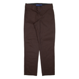 DICKIES Workwear Mens Trousers Brown Slim Tapered W29 L30