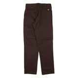 DICKIES Workwear Mens Trousers Brown Slim Tapered W29 L30