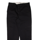 DICKIES Workwear Mens Trousers Black Regular Straight W38 L30