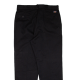 DICKIES Workwear Mens Trousers Black Regular Straight W38 L30