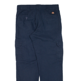 DICKIES Cargo Workwear Mens Trousers Blue Regular Straight W30 L30