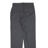 DICKIES Workwear Mens Trousers Grey Slim Tapered W26 L27