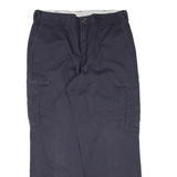 DICKIES Cargo Workwear Mens Trousers Grey Relaxed Straight W36 L29