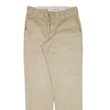 DICKIES Workwear Mens Trousers Beige Slim Tapered W30 L30