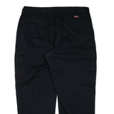 DICKIES Cargo Workwear Mens Trousers Black Relaxed Straight W38 L28