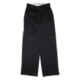 DICKIES Double-knee Workwear Mens Trousers Black Loose Straight W26 L30
