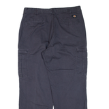 DICKIES Cargo Workwear Mens Trousers Grey Relaxed Straight W36 L32