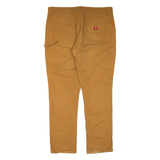 DICKIES Carpenter Workwear Womens Trousers Brown Slim Straight W38 L31