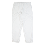 LOTTO Mesh Lined Mens Track Pants White Tapered L W36 L32