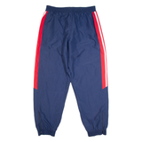 Mesh Lined Mens Track Pants Blue Tapered L W33 L33