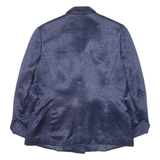 GIANFRANCO FERRE Womens Blazer Jacket Blue Knit Wool M
