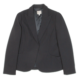 ARMANI COLLEZIONI Womens Blazer Jacket Black Knit Wool L